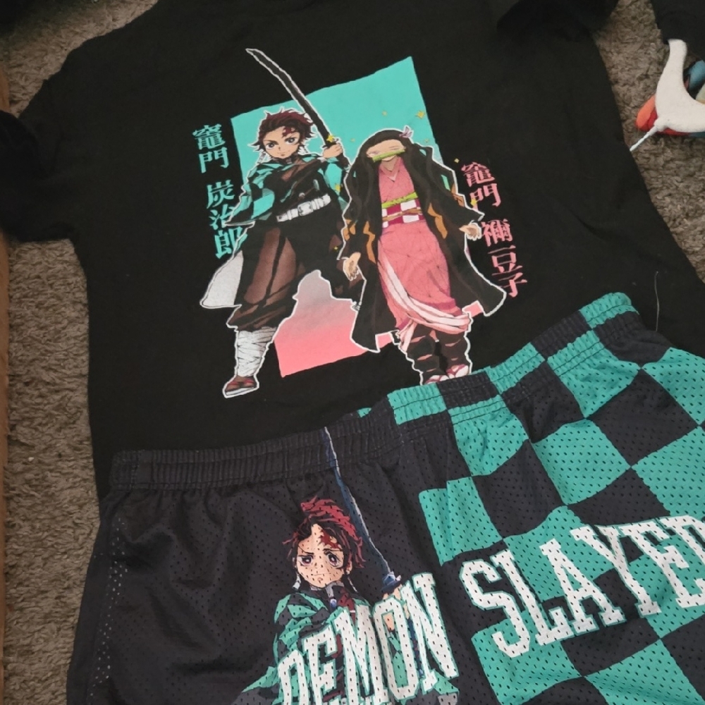 Demon Slayer Black and Green Men's Set